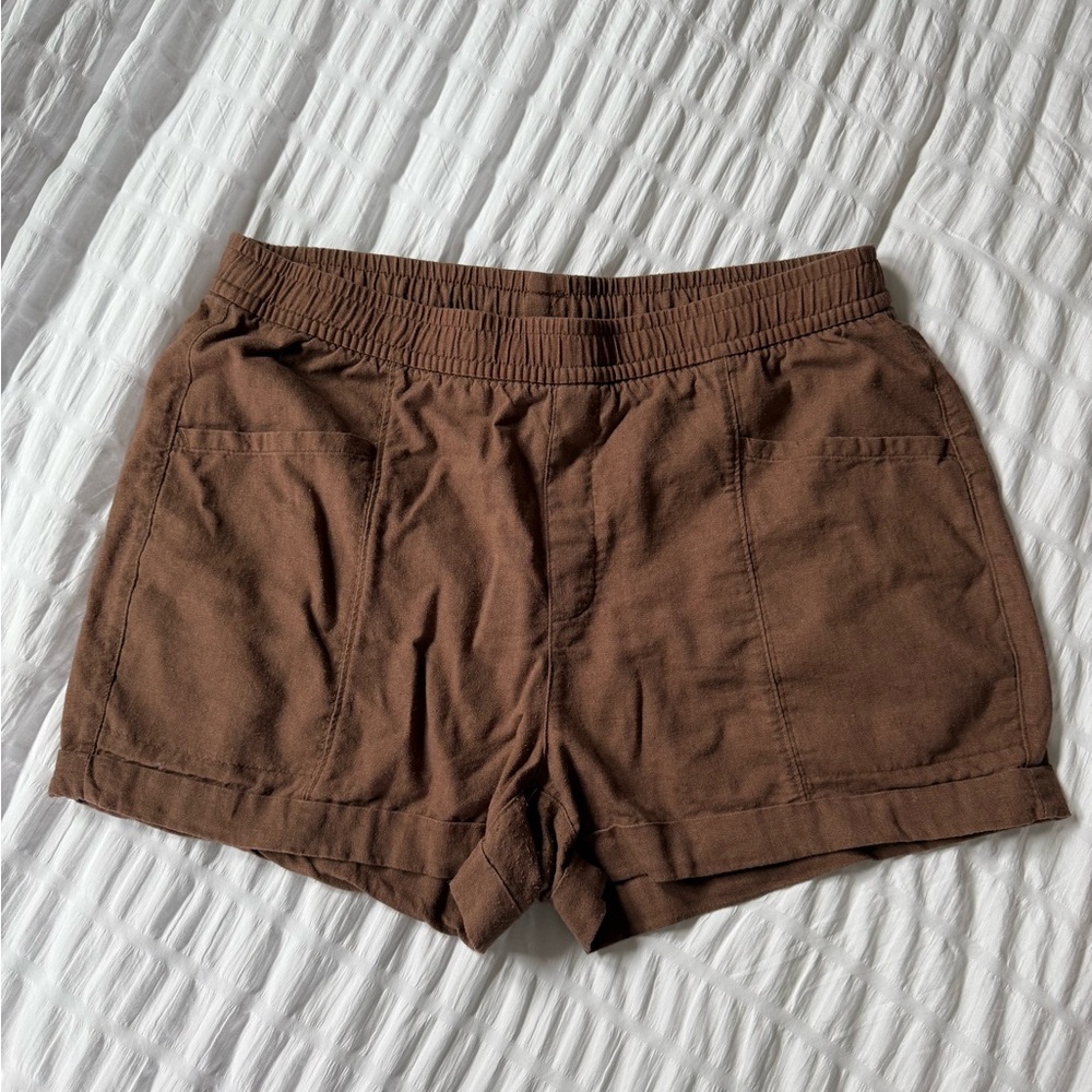 Old Navy Women's Tan linen Shorts